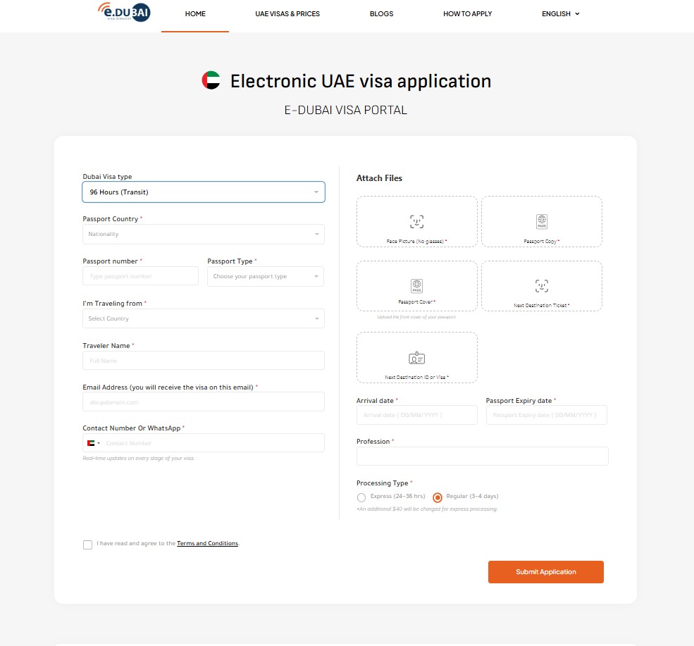 96 Hours Dubai Transit Visa