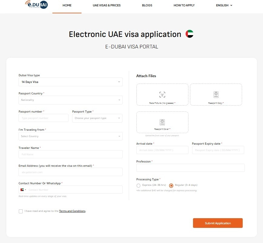 Dubai visa from India