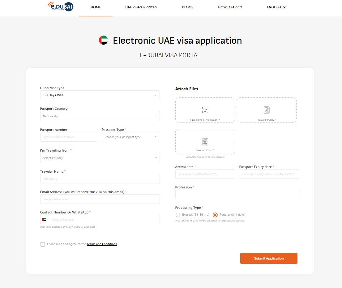 60 Days Single Entry Dubai Visa