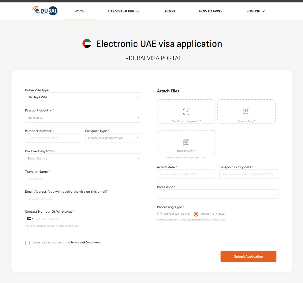 14 Days Dubai Visit Visa